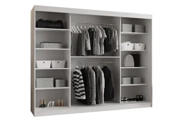 Tallmo Garderob m. Spegel 250x200 cm - Förvaring - Klädförvaring - Garderob & garderobssystem