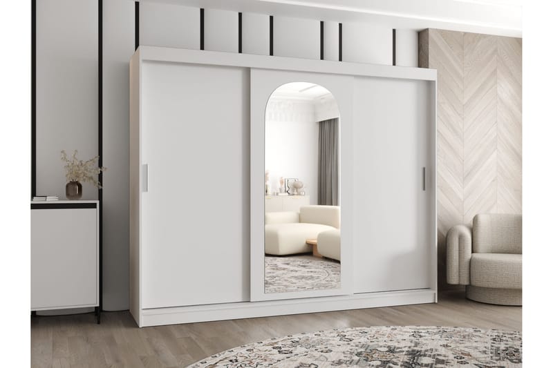 Tallmo Garderob m. Spegel 250x200 cm - Förvaring - Klädförvaring - Garderob & garderobssystem