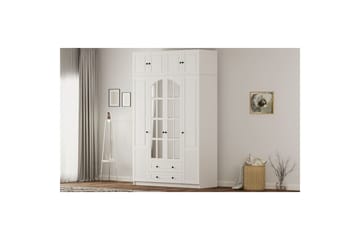 Talren Garderob 140x210 cm - Matt Vit - Förvaring - Klädförvaring - Garderob & garderobssystem