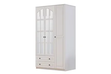 Tavrel Garderobsskåp 105x180 cm - Matt Vit - Förvaring - Klädförvaring - Garderob & garderobssystem - Klädskåp & fristående garderob