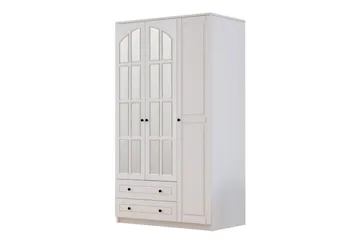 Tavrel Garderobsskåp 105x210 cm - Matt Vit - Förvaring - Klädförvaring - Garderob & garderobssystem - Klädskåp & fristående garderob