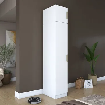 Tavren Garderob 45x255x57,5 cm - Vit - Förvaring - Klädförvaring - Garderob & garderobssystem - Klädskåp & fristående garderob
