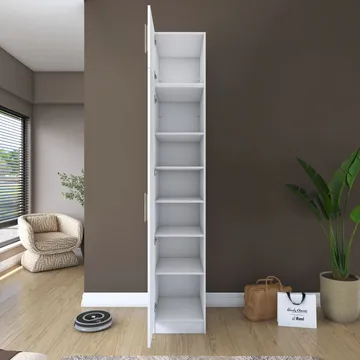 Tavren Garderob 45x255x57,5 cm - Vit - Förvaring - Klädförvaring - Garderob & garderobssystem - Klädskåp & fristående garderob