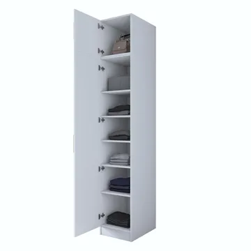 Tavren Garderob 45x255x57,5 cm - Vit - Förvaring - Klädförvaring - Garderob & garderobssystem - Klädskåp & fristående garderob