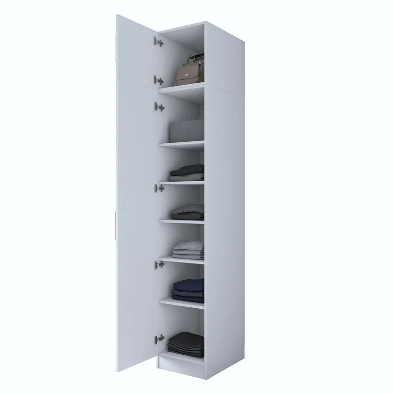 Tavren Garderob 45x255x57,5 cm, Vit