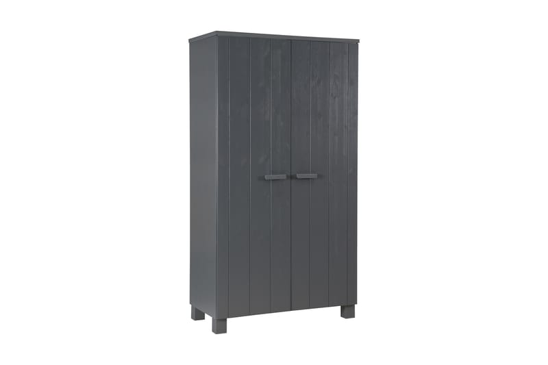 Tenney Garderob 111 cm - Stålgrå Tall - Förvaring - Klädförvaring - Garderob & garderobssystem