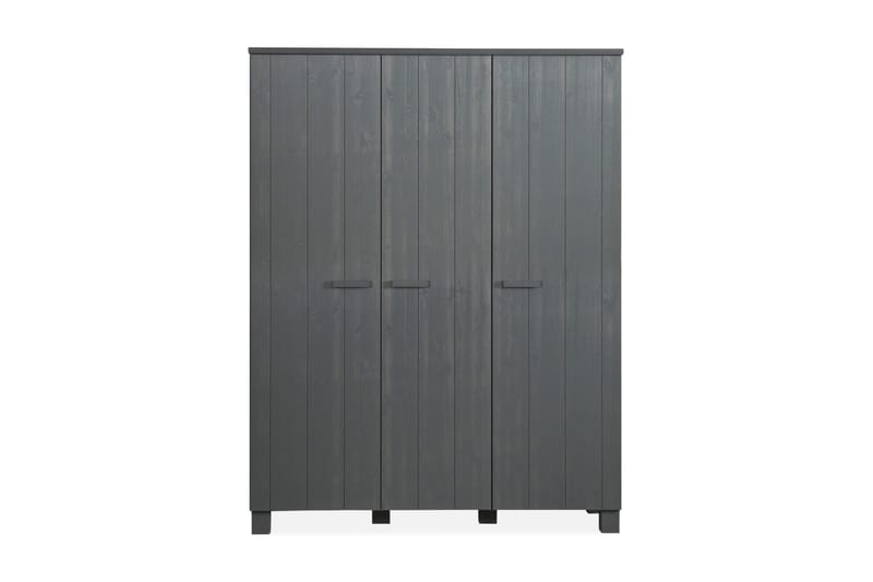 Tenney Garderob 158 cm - Stålgrå Tall - Förvaring - Klädförvaring - Garderob & garderobssystem