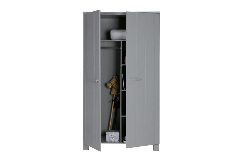 Tenney Garderob 202 cm - Grå Tall - Förvaring - Klädförvaring - Garderob & garderobssystem