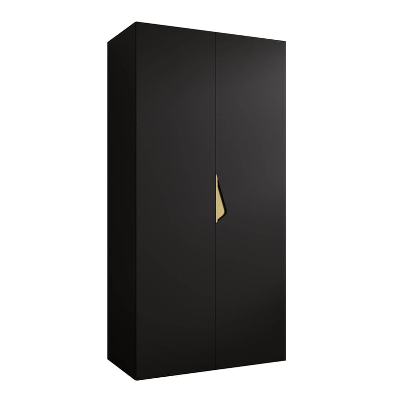 Tensa Garderob 100 cm, Svart och guld