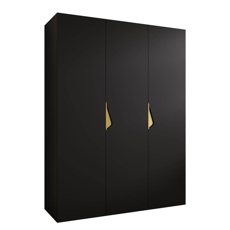 Tensa Garderob 150 cm, Svart och guld