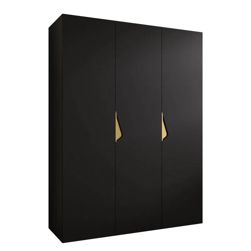 Tensa Garderob 150 cm, Svart/guld