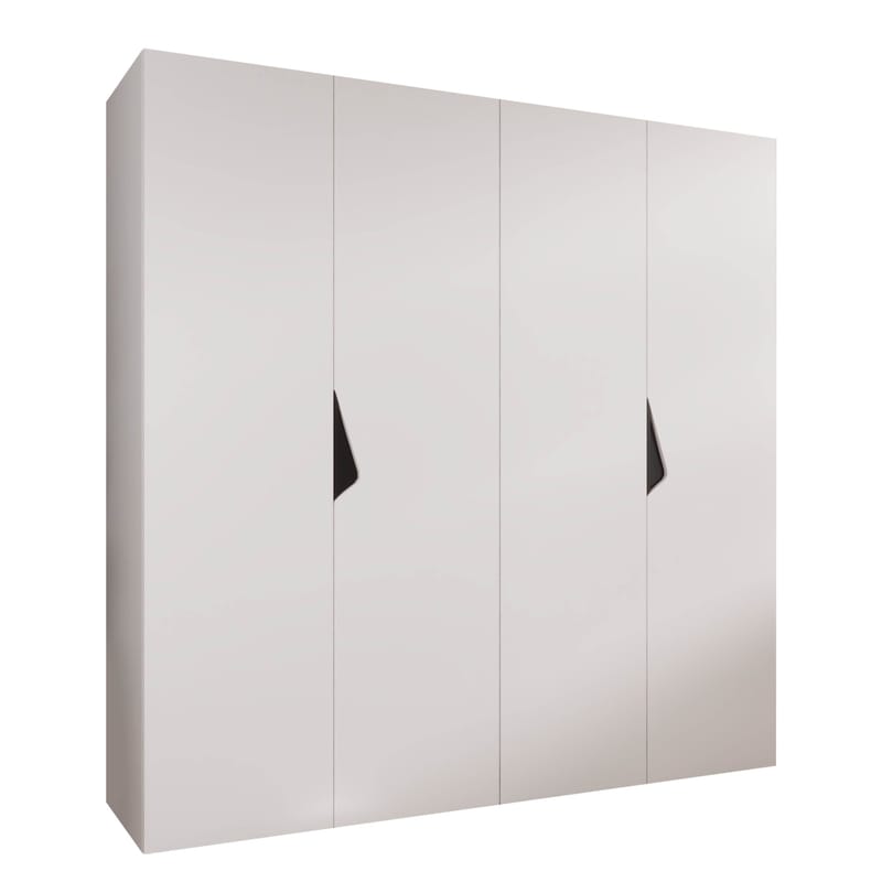 Tensa Garderob 200 cm, Vit / svart