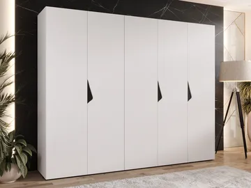 Tensa Garderob 250 cm - Vit / svart - Förvaring - Klädförvaring - Garderob & garderobssystem - Klädskåp & fristående garderob