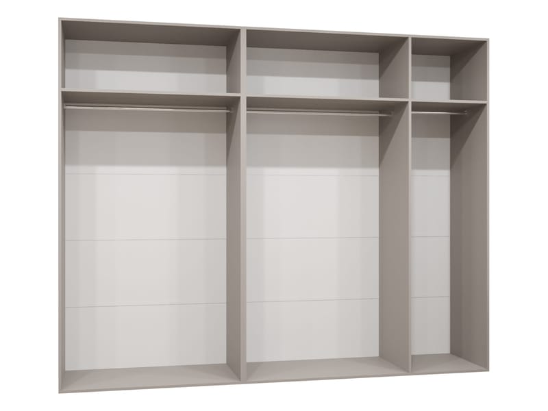 Tensa Garderob 250 cm - Vit / svart - Förvaring - Klädförvaring - Garderob & garderobssystem - Klädskåp & fristående garderob