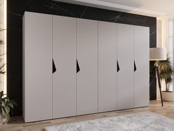 Tensa Garderob 300 cm - Cashmere, svart - Förvaring - Klädförvaring - Garderob & garderobssystem - Klädskåp & fristående garderob