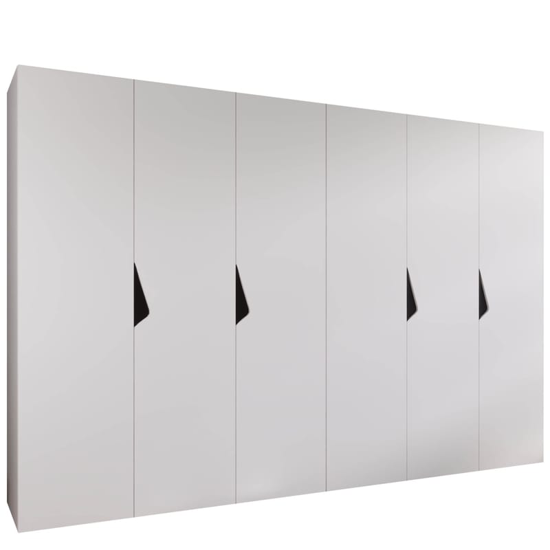 Tensa Garderob 300 cm, Vit, svart