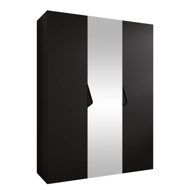 Tensa Garderob med spegel 150 cm - Svart - Förvaring - Klädförvaring - Garderob & garderobssystem - Klädskåp & fristående garderob