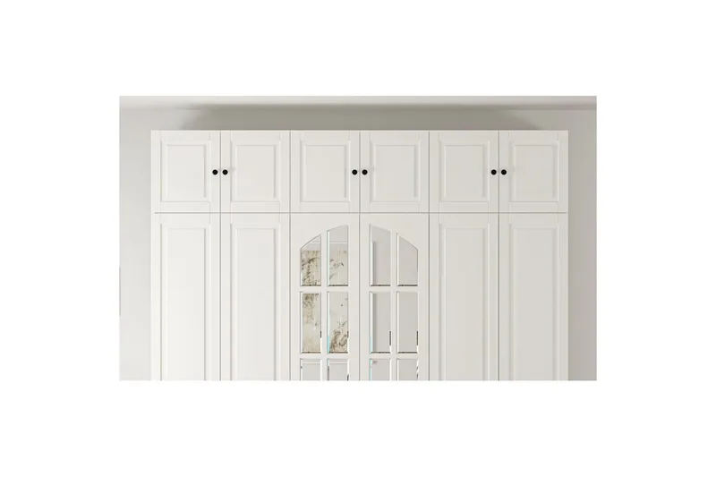 Teynor Garderobsskåp 210x210 cm - Matt Vit - Förvaring - Klädförvaring - Garderob & garderobssystem - Klädskåp & fristående garderob