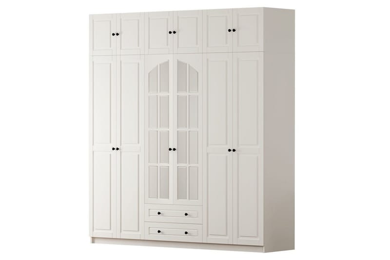 Teynor Garderobsskåp 210x210 cm, Matt Vit