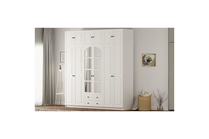 Teynor Garderobsskåp 210x240 cm - Matt Vit - Förvaring - Klädförvaring - Garderob & garderobssystem - Klädskåp & fristående garderob