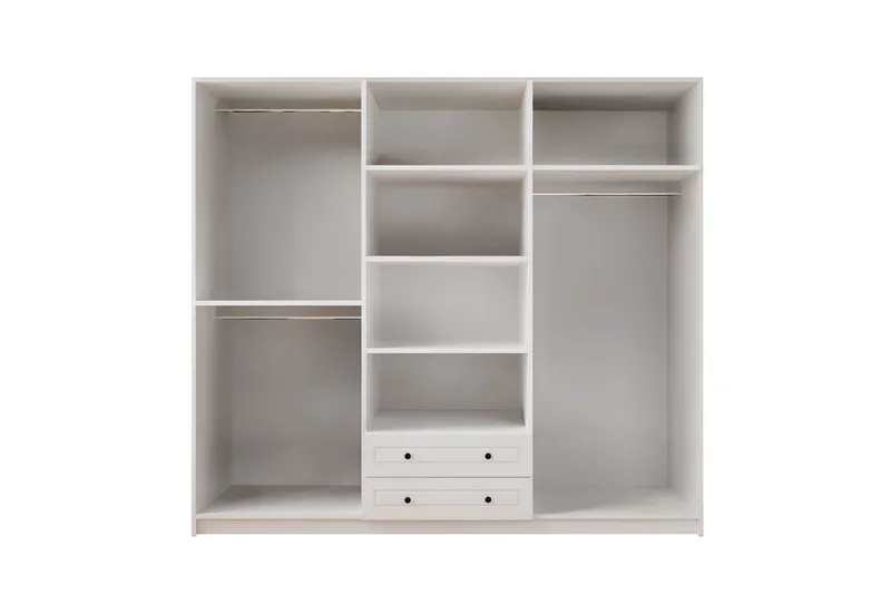 Teynor Garderobsskåp 210x240 cm - Matt Vit - Förvaring - Klädförvaring - Garderob & garderobssystem - Klädskåp & fristående garderob