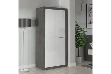Tolovgrad Garderob 54x92 cm - Grå/Vit - Förvaring - Klädförvaring - Garderob & garderobssystem