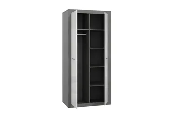 Tolovgrad Garderob 54x92 cm - Grå/Vit - Förvaring - Klädförvaring - Garderob & garderobssystem
