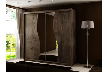 Top Garderob 200x62x200 cm - Brun/Mörk Ask - Förvaring - Klädförvaring - Garderob & garderobssystem