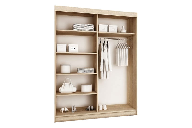 Top Garderob 62x150 cm - Vit - Förvaring - Klädförvaring - Garderob & garderobssystem