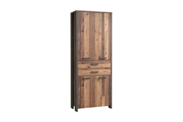 Torelles Garderob 87x221 cm - Brun/Grå - Förvaring - Klädförvaring - Garderob & garderobssystem