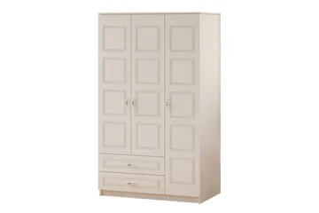 Travric Garderob 105x180 cm - Matt Vit - Förvaring - Klädförvaring - Garderob & garderobssystem