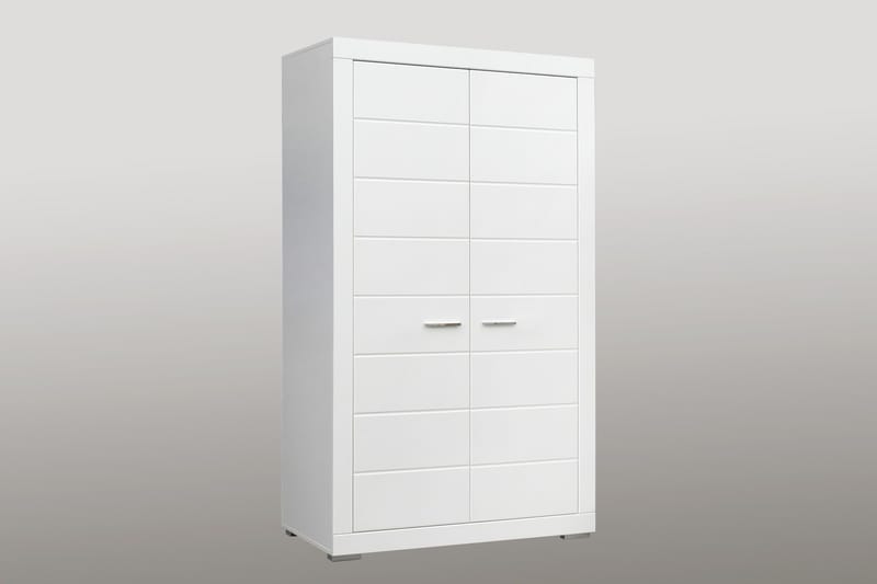 Uzayr Garderob 116x198 cm i Trä - Vit - Förvaring - Klädförvaring - Garderob & garderobssystem