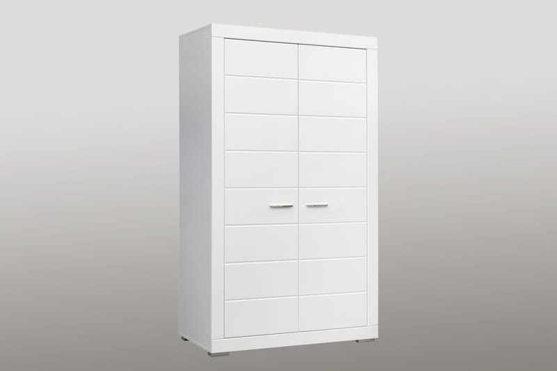 Uzayr Garderob 116x198 cm - Vit - Förvaring - Klädförvaring - Garderob & garderobssystem