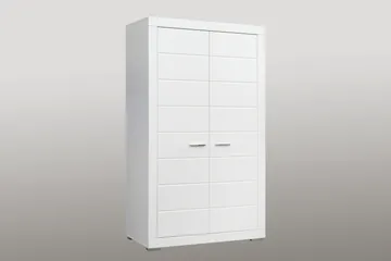 Uzayr Garderob 116x198 cm - Vit - Förvaring - Klädförvaring - Garderob & garderobssystem