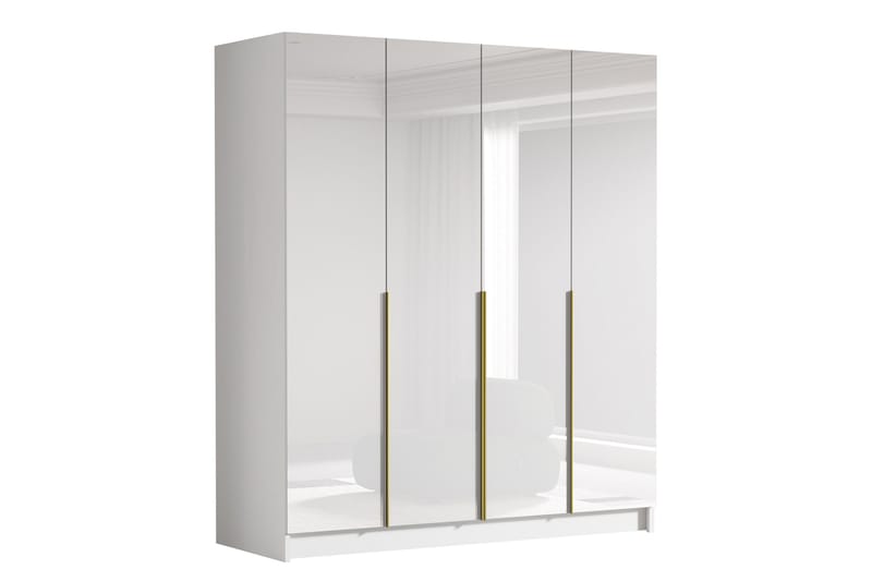 Vadstena Garderob 200x215 cm - Vit - Förvaring - Klädförvaring - Garderob & garderobssystem