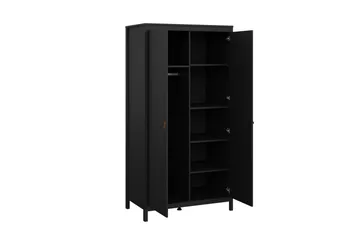 Vallvidera Garderob 102,3x199 cm - Svart - Förvaring - Klädförvaring - Garderob & garderobssystem