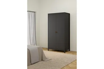Vallvidera Garderob 102,3x199 cm - Svart - Förvaring - Klädförvaring - Garderob & garderobssystem