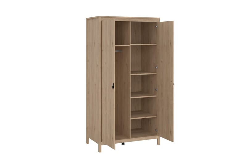 Vallvidera Garderob 102x199 cm - Ljusbrun - Förvaring - Klädförvaring - Garderob & garderobssystem