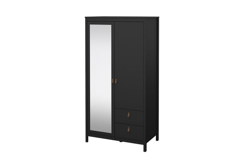 Vallvidera Garderob 102x199 cm - Svart - Förvaring - Klädförvaring - Garderob & garderobssystem