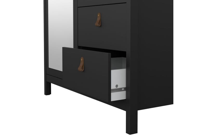 Vallvidera Garderob 102x199 cm - Svart - Förvaring - Klädförvaring - Garderob & garderobssystem