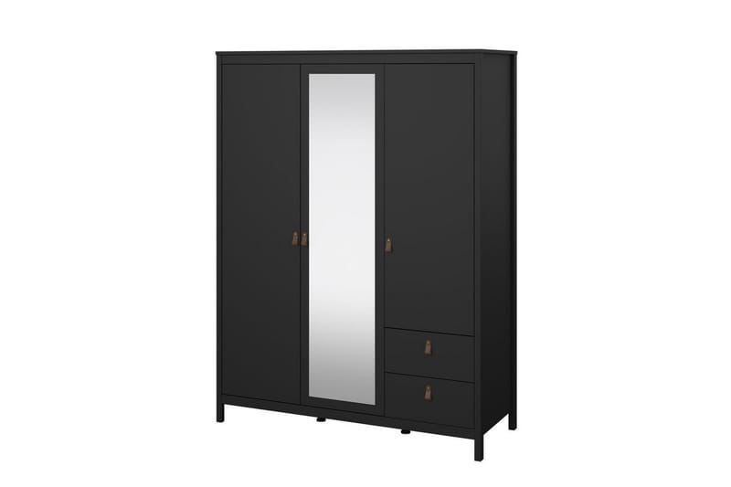 Vallvidera Garderob 150x199 cm - Svart - Förvaring - Klädförvaring - Garderob & garderobssystem
