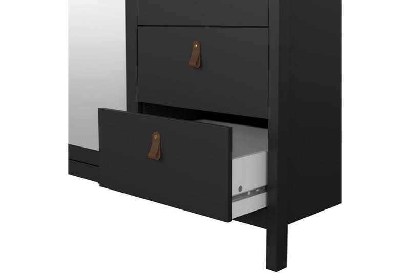 Vallvidera Garderob 150x199 cm - Svart - Förvaring - Klädförvaring - Garderob & garderobssystem