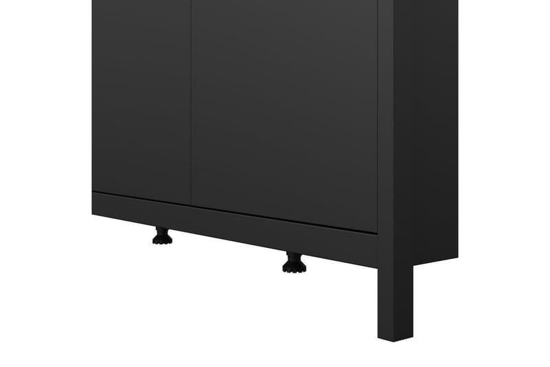 Vallvidera Garderob 150x199 cm - Svart - Förvaring - Klädförvaring - Garderob & garderobssystem