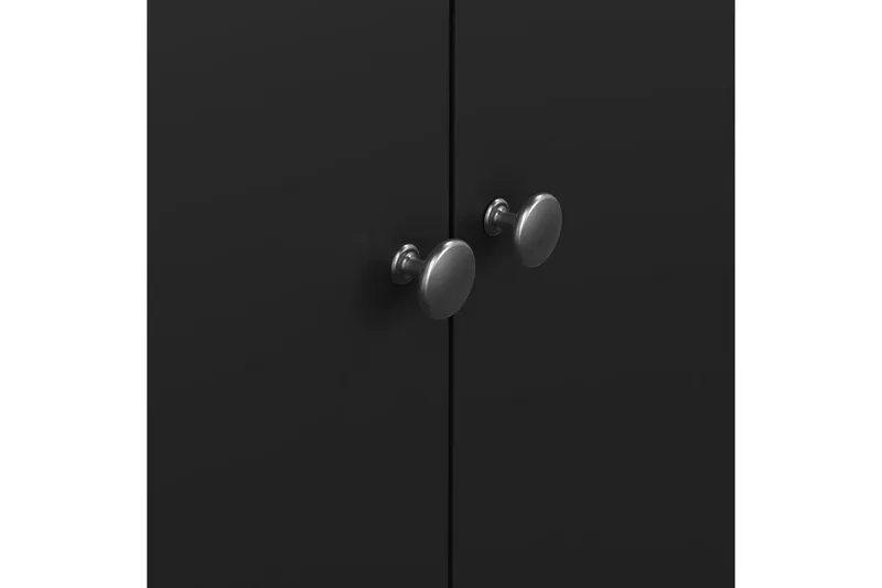 Vallvidera Garderob 150x199 cm - Svart - Förvaring - Klädförvaring - Garderob & garderobssystem