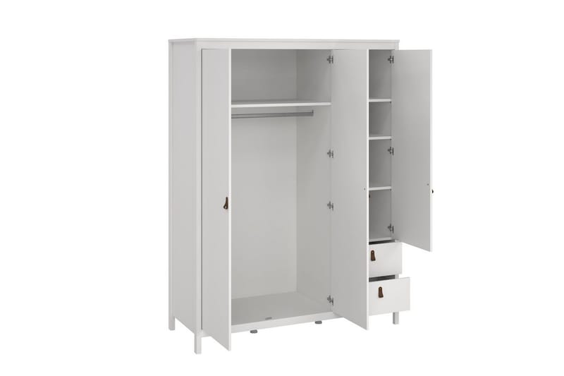 Vallvidera Garderob 150x199 cm - Vit - Förvaring - Klädförvaring - Garderob & garderobssystem