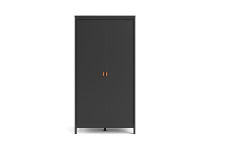 Vallvidera Garderob 58x102 cm - Svart/Natur - Förvaring - Klädförvaring - Garderob & garderobssystem