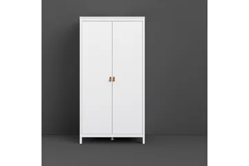 Vallvidera Garderob 58x102 cm - Vit/Natur - Förvaring - Klädförvaring - Garderob & garderobssystem