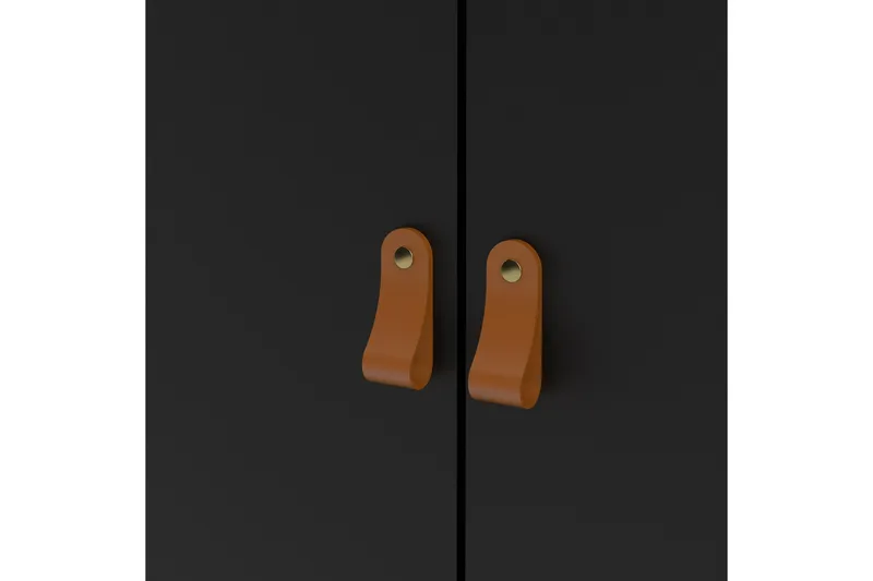 Vallvidera Garderob 58x150 cm - Svart - Förvaring - Klädförvaring - Garderob & garderobssystem