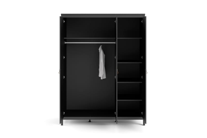 Vallvidera Garderob 58x150 cm - Svart - Förvaring - Klädförvaring - Garderob & garderobssystem