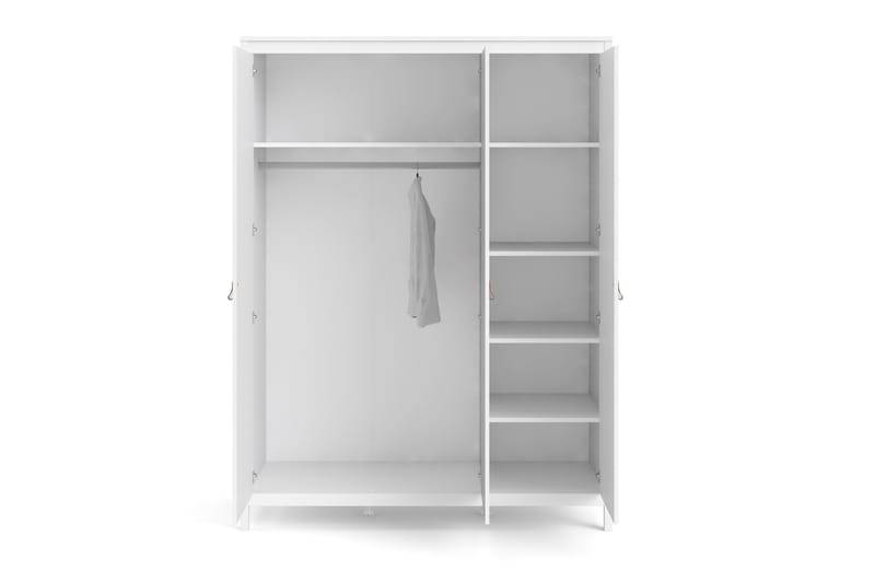 Vallvidera Garderob 58x150 cm - Vit - Klädskåp & fristående garderob - Garderob & garderobssystem